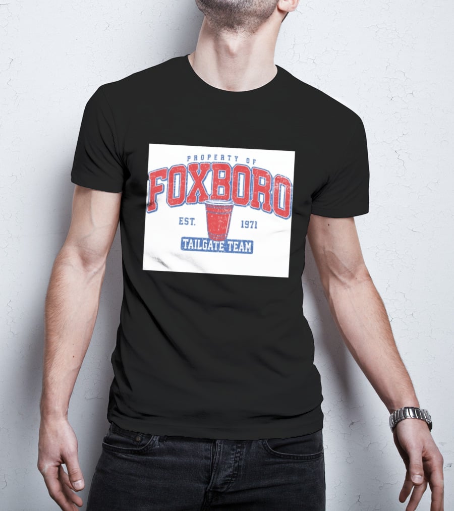 Property Of Foxboro Tailgate Team Est. 1971 Red Cup T-Shirt