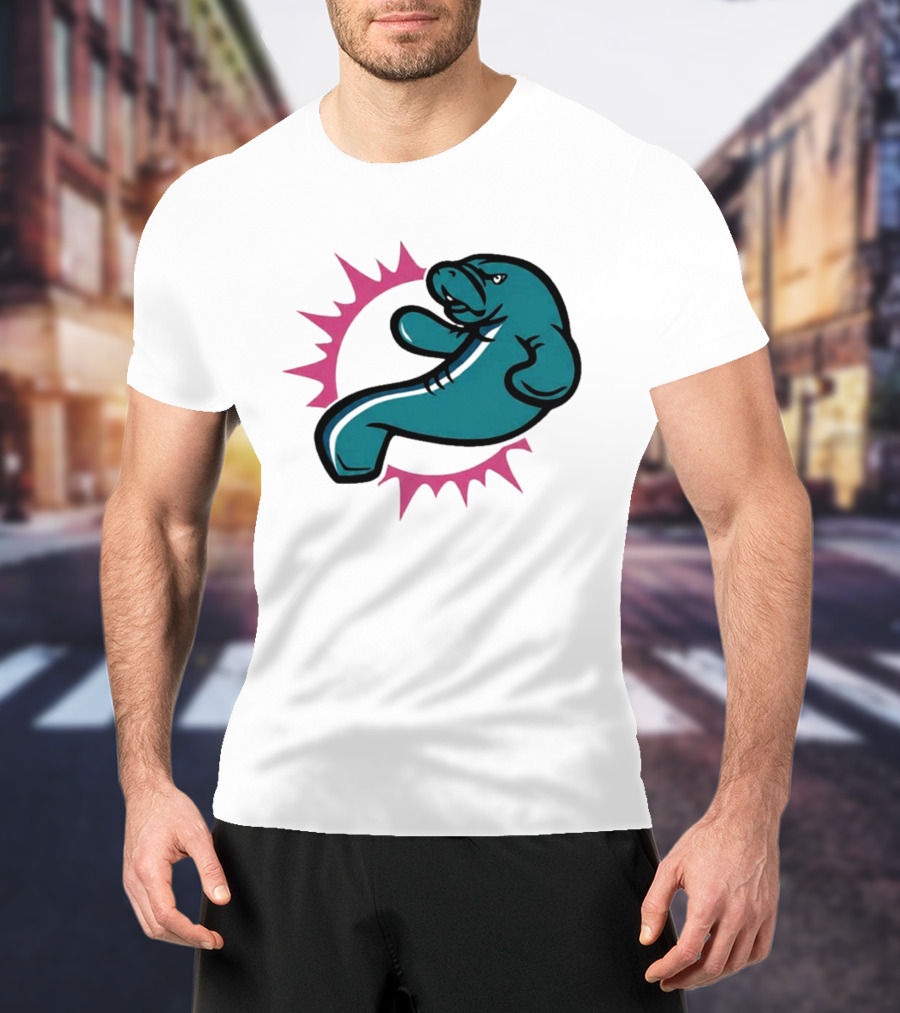GTA VI Vice City Manatees Miami Dolphins Mashup T-Shirt