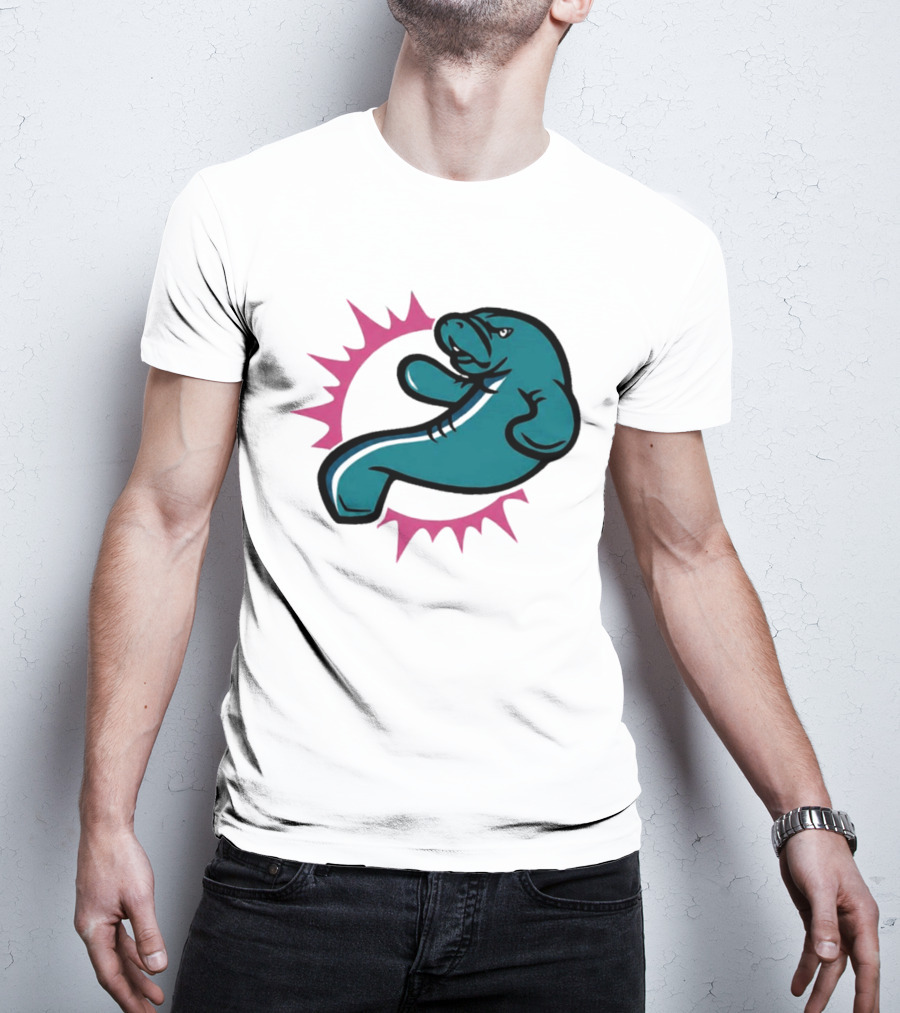 GTA VI Vice City Manatees Miami Dolphins Mashup T-Shirt
