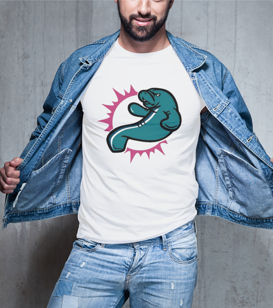 GTA VI Vice City Manatees Miami Dolphins Mashup T-Shirt
