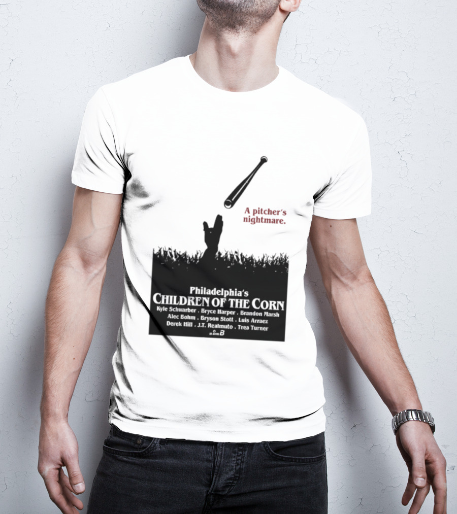 Philadelphia Phillies A Pitcher's Nightmare Children Of The Corn T-Shirt