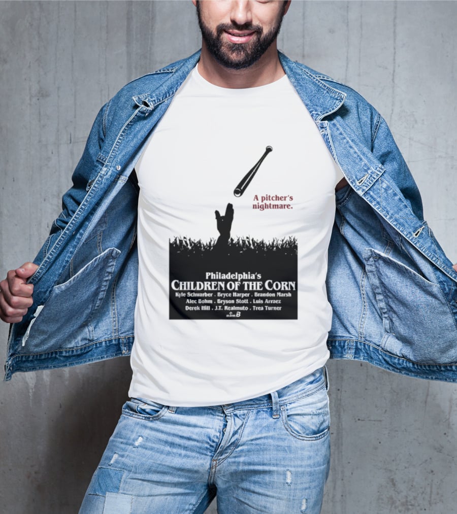 Philadelphia Phillies A Pitcher's Nightmare Children Of The Corn T-Shirt