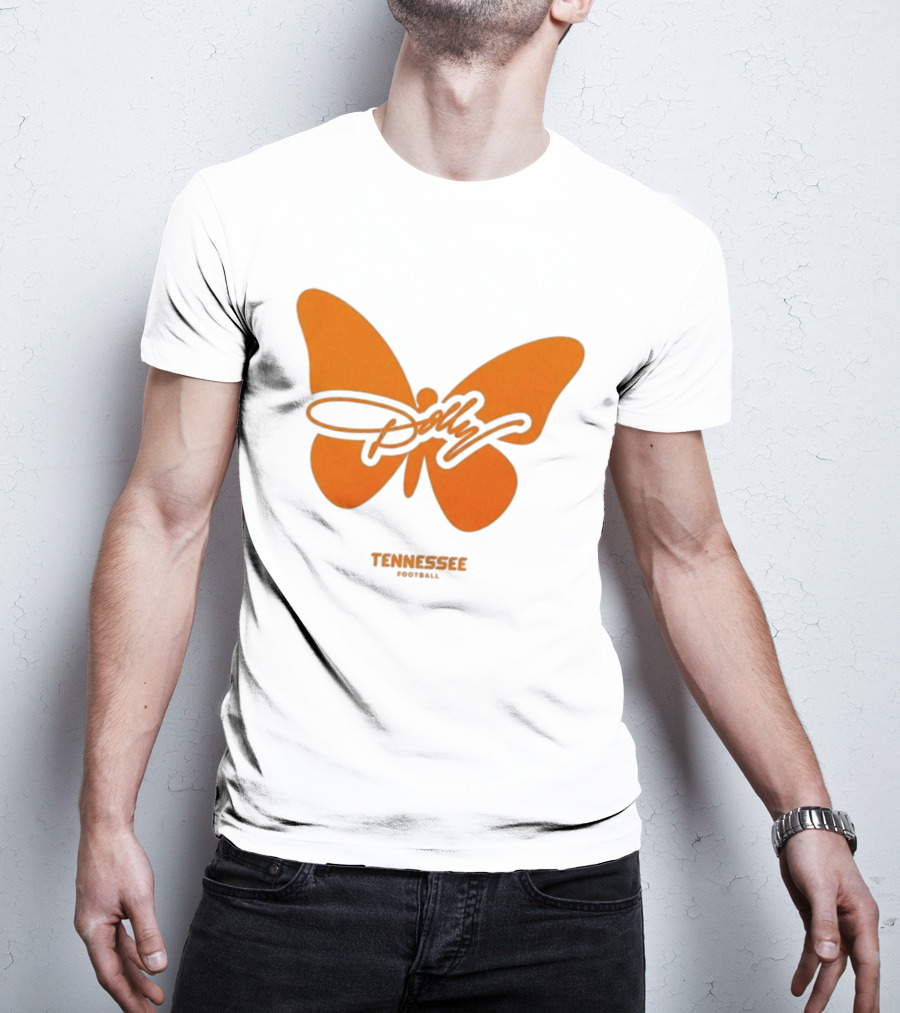 Tennessee Vols Dolly Butterfly Football T-Shirt
