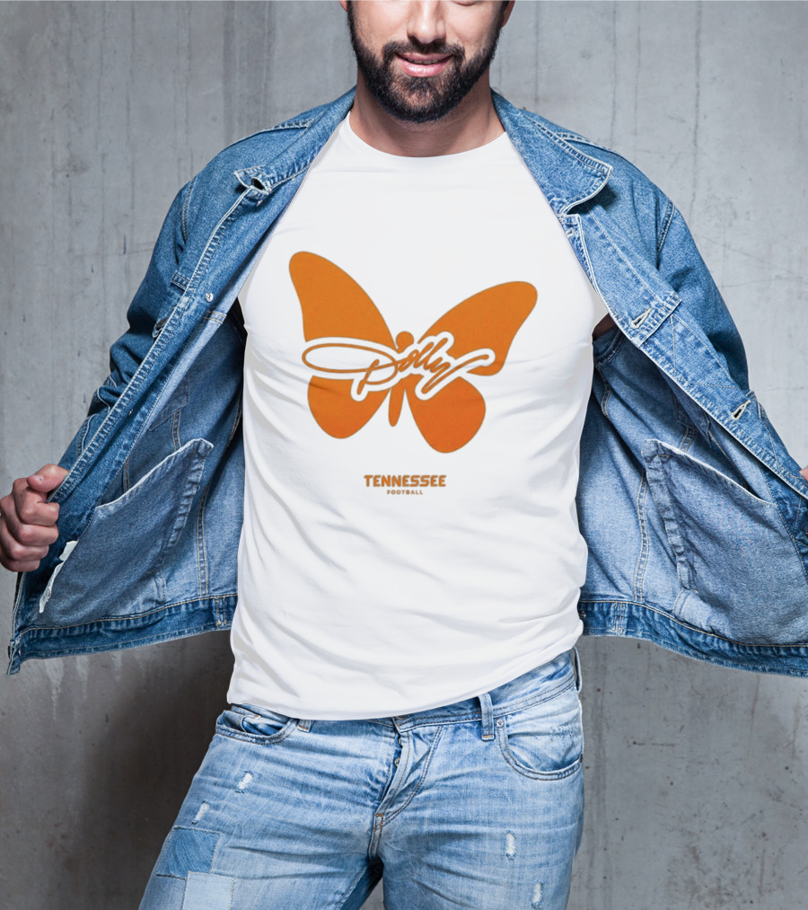Tennessee Vols Dolly Butterfly Football T-Shirt