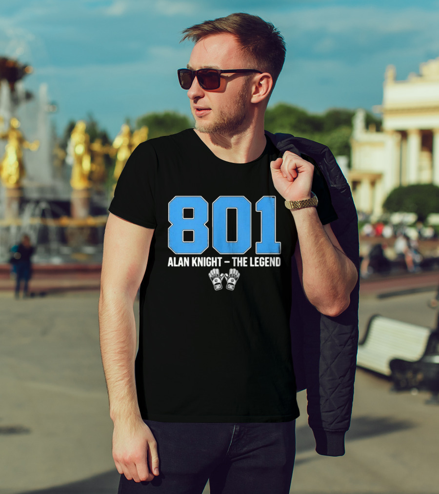 801 Alan Knight The Legend With Iconic Goalie Gloves T-Shirt