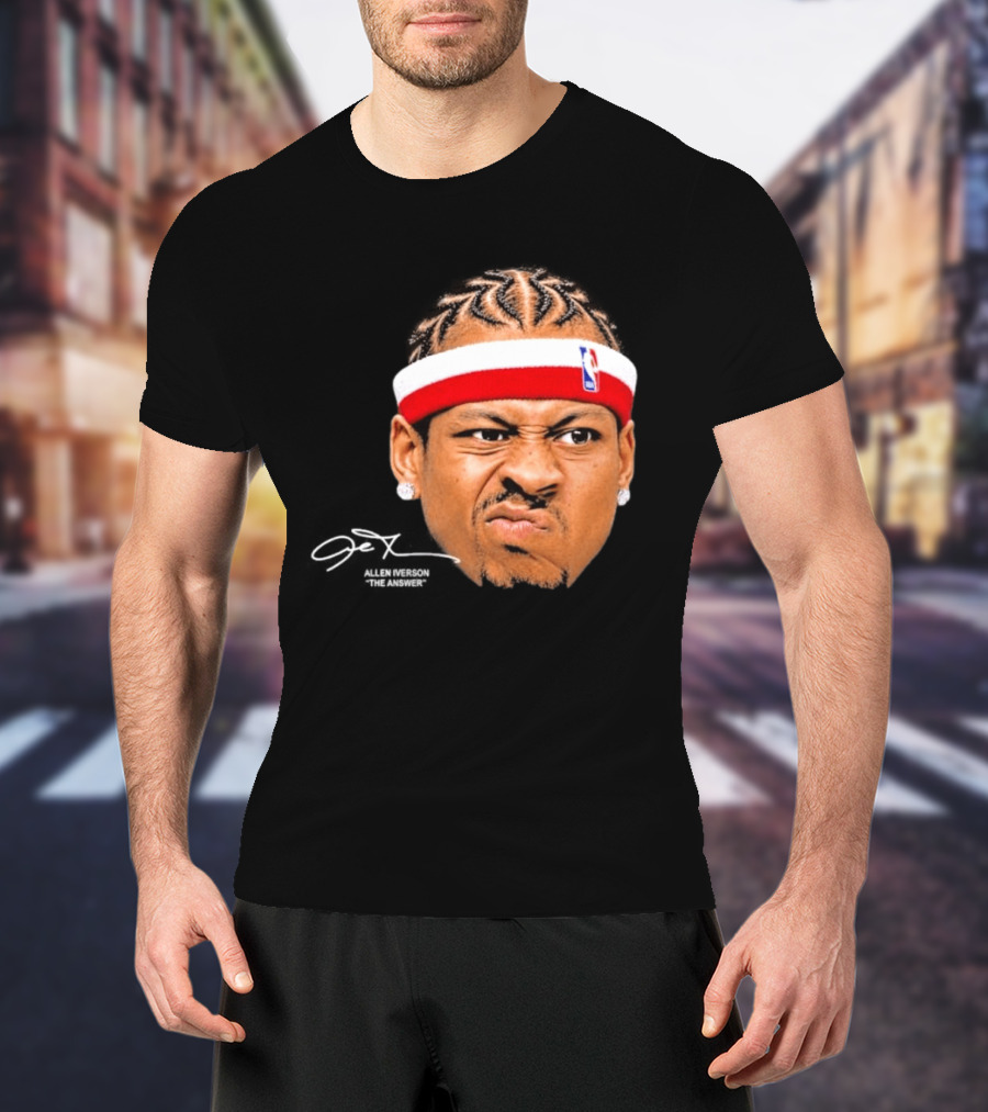 Allen Iverson The Answer NBA Headband T-Shirt