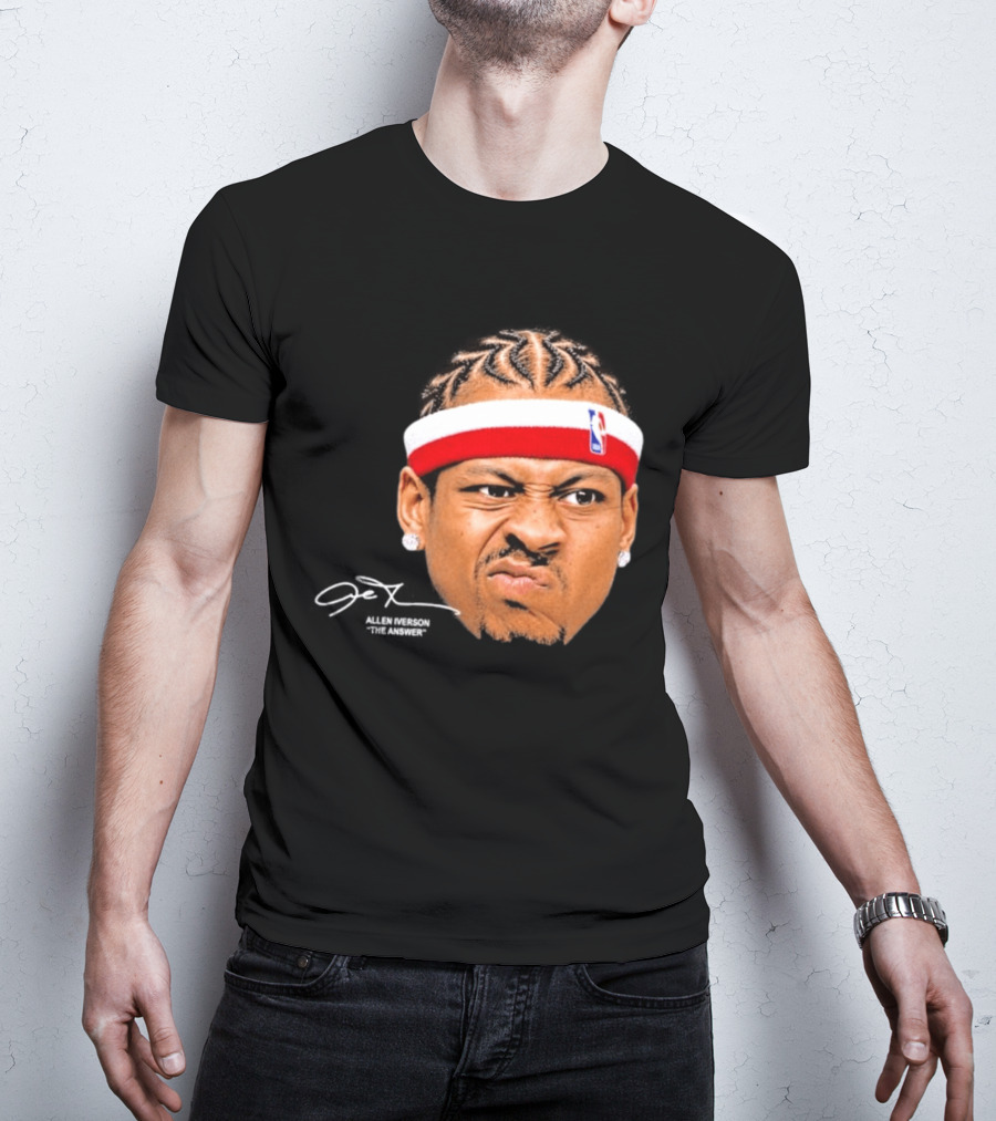 Allen Iverson The Answer NBA Headband T-Shirt