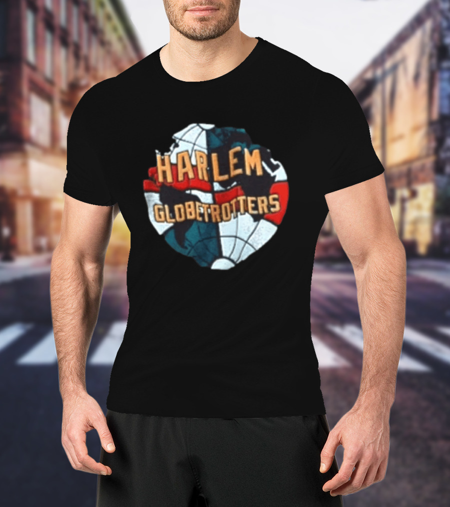 Harlem Globetrotters Basketball Globe T-Shirt