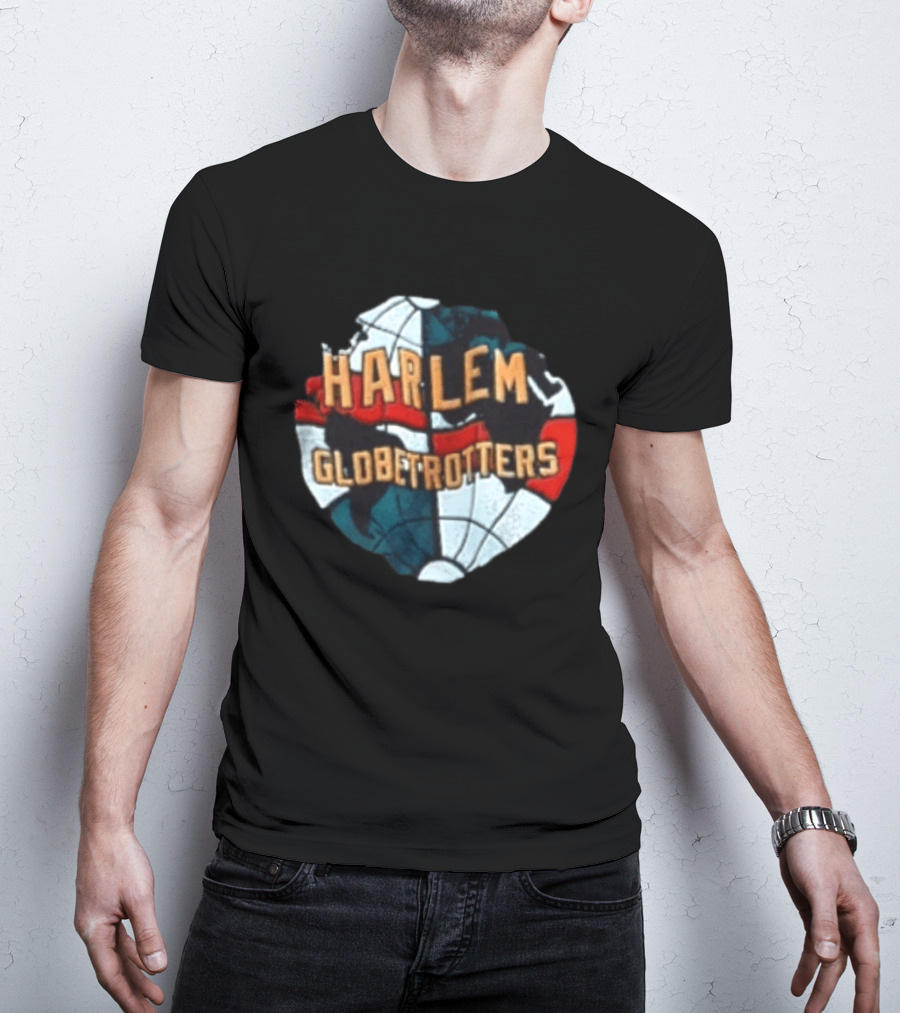 Harlem Globetrotters Basketball Globe T-Shirt