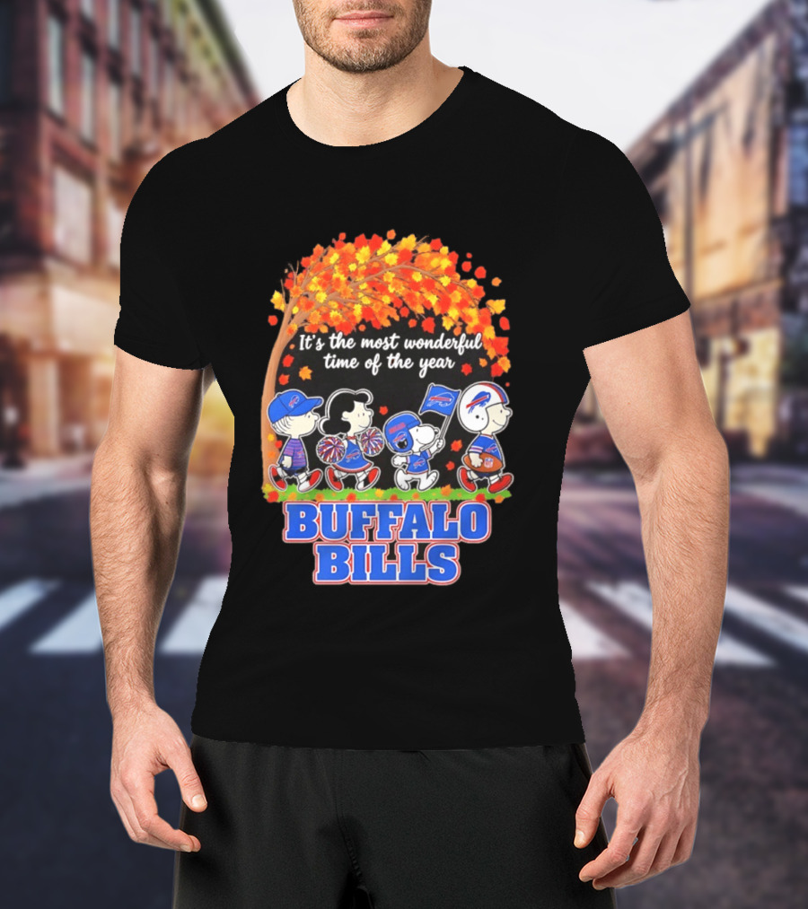 Peanuts Buffalo Bills Most Wonderful Time Of The Year T-Shirt