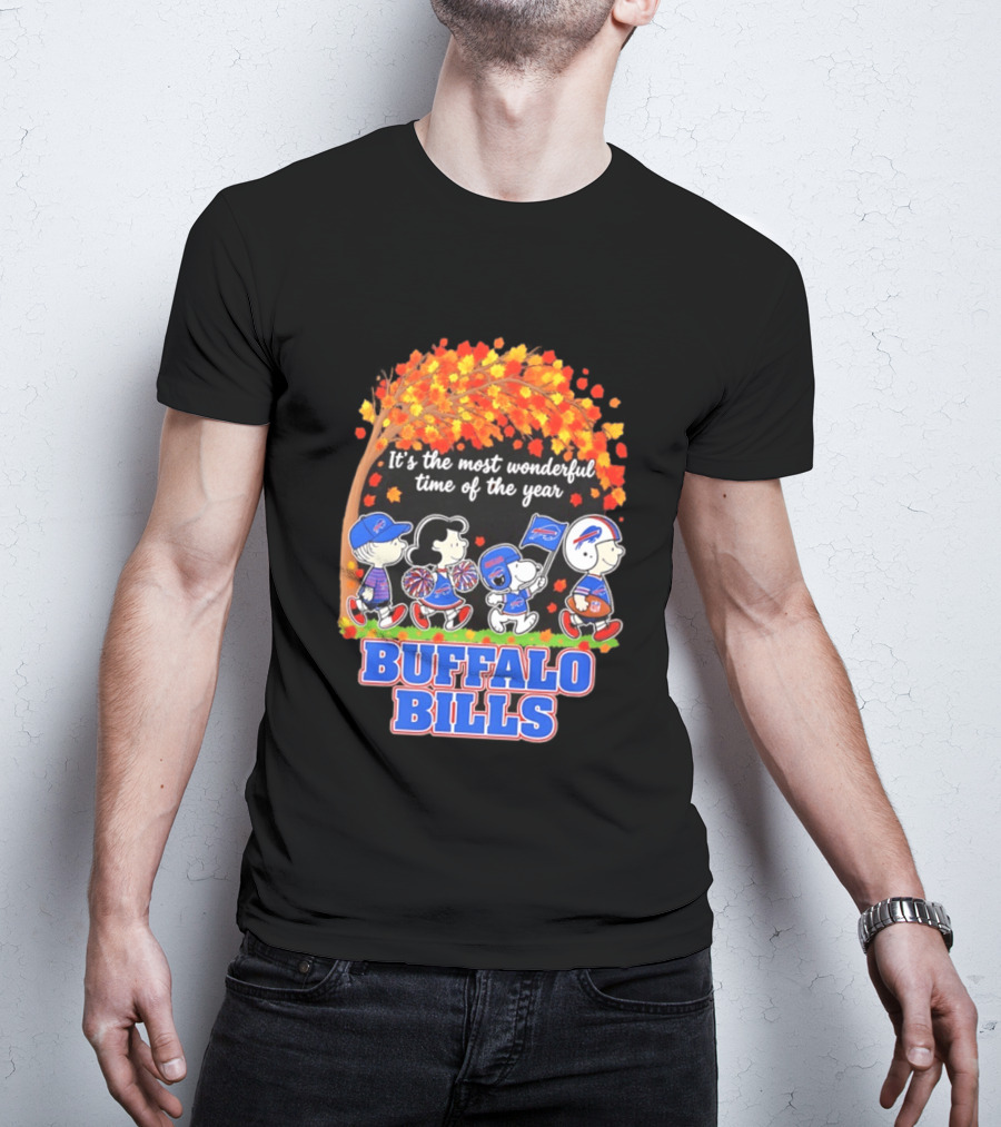 Peanuts Buffalo Bills Most Wonderful Time Of The Year T-Shirt