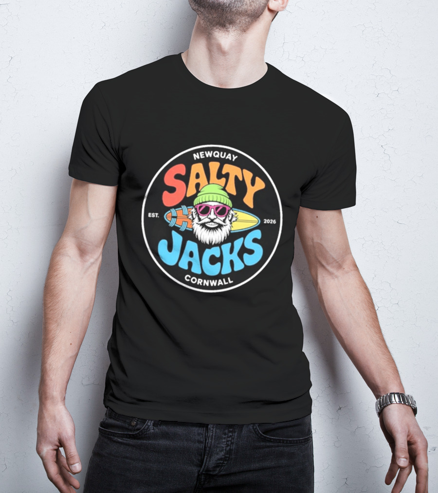 Newquay Salty Jacks Surf Shack Cornwall Est. 2026 T-Shirt