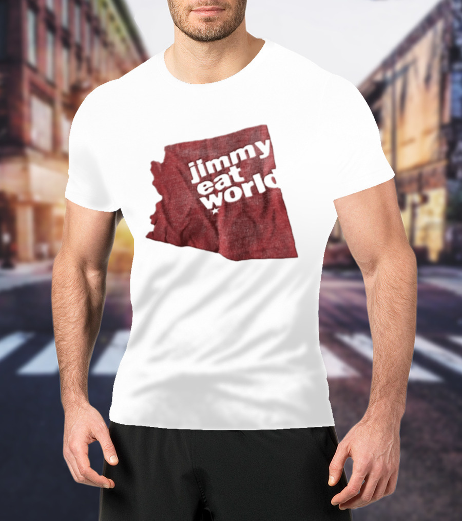 Jimmy Eat World State Of Arizona Tour Red Shape T-Shirt