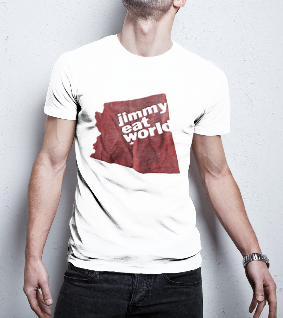 Jimmy Eat World State Of Arizona Tour Red Shape T-Shirt