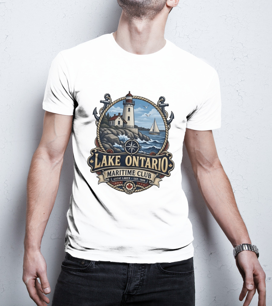 Lake Ontario Maritime Club Great Lakes Nautical Heritage Est. 1908 T-Shirt