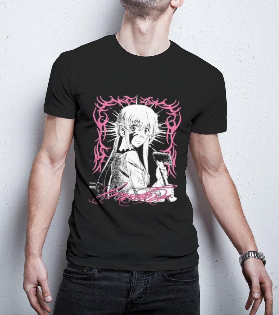 Awesome Yuno Gasai True Love Future Diary Anime Romantic Fan Favorite T-Shirt