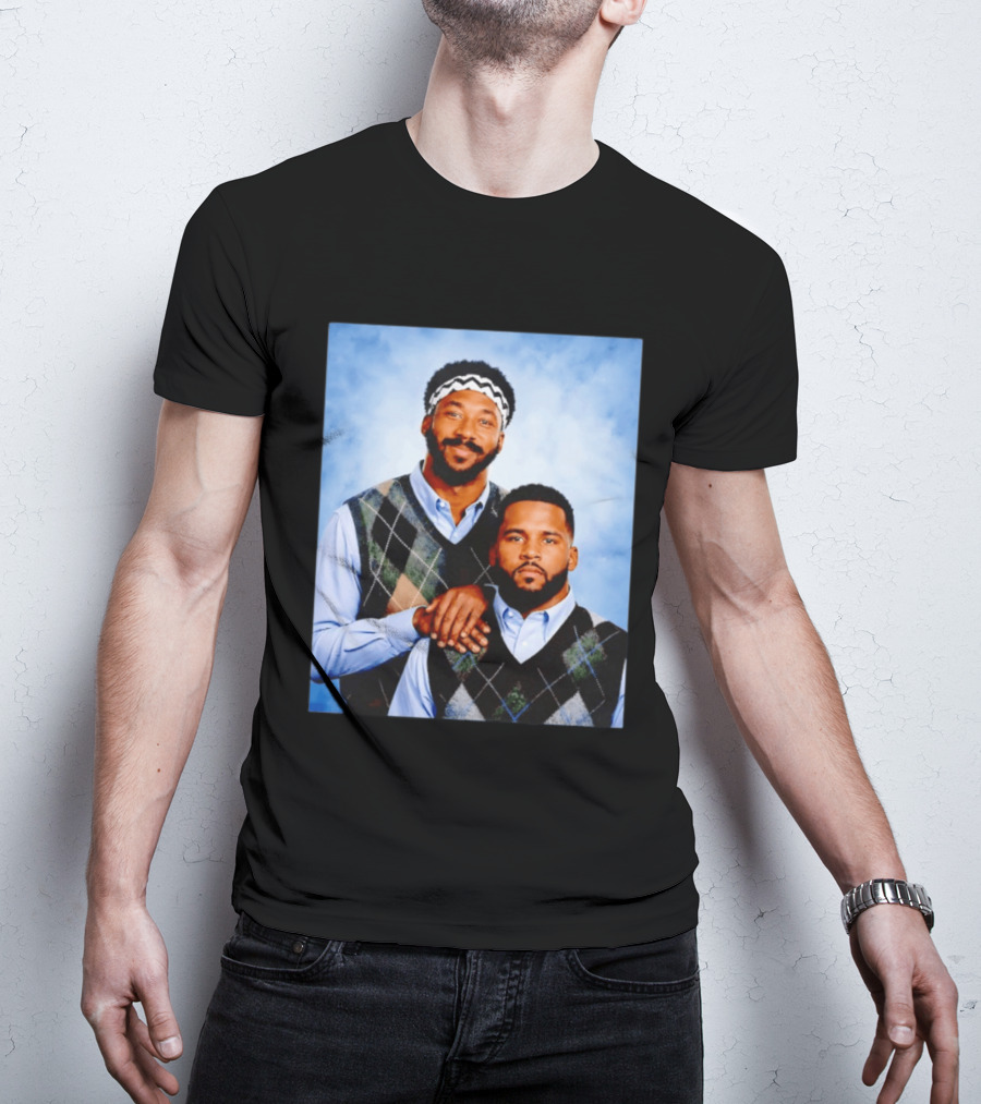 Myles Garrett Aaron Donald Los Angeles Rams Step Brothers T-Shirt