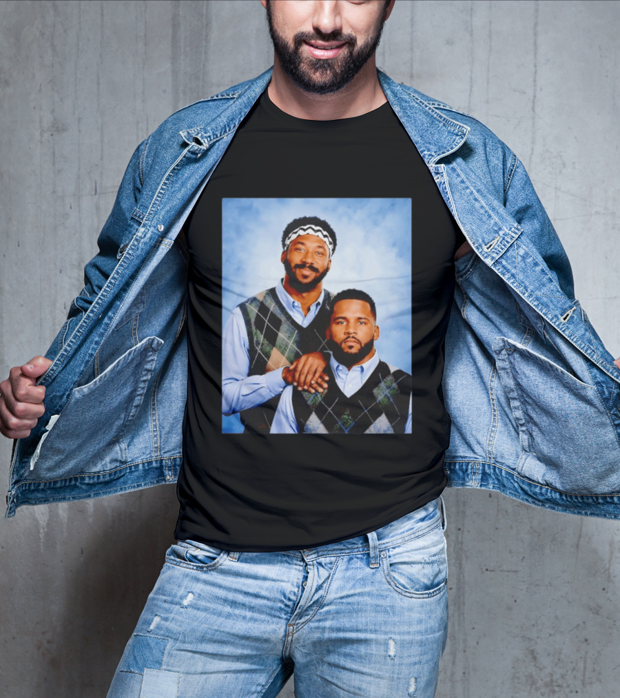 Myles Garrett Aaron Donald Los Angeles Rams Step Brothers T-Shirt