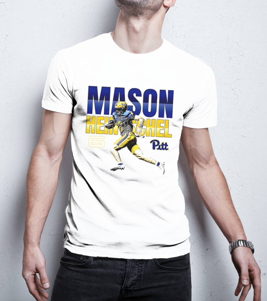 Mason Heintschel Pitt Panthers Football Number 6 T-Shirt