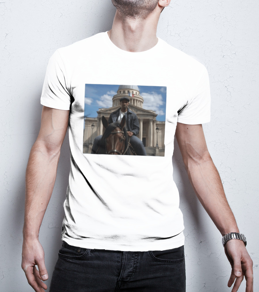 Dolly Parton Lupin Part 4 Assane Diop Horse Riding Pantheon Paris Netflix Series T-Shirt