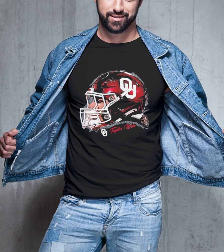 Oklahoma Sooners Football OU Helmet Taylor Wein T-Shirt