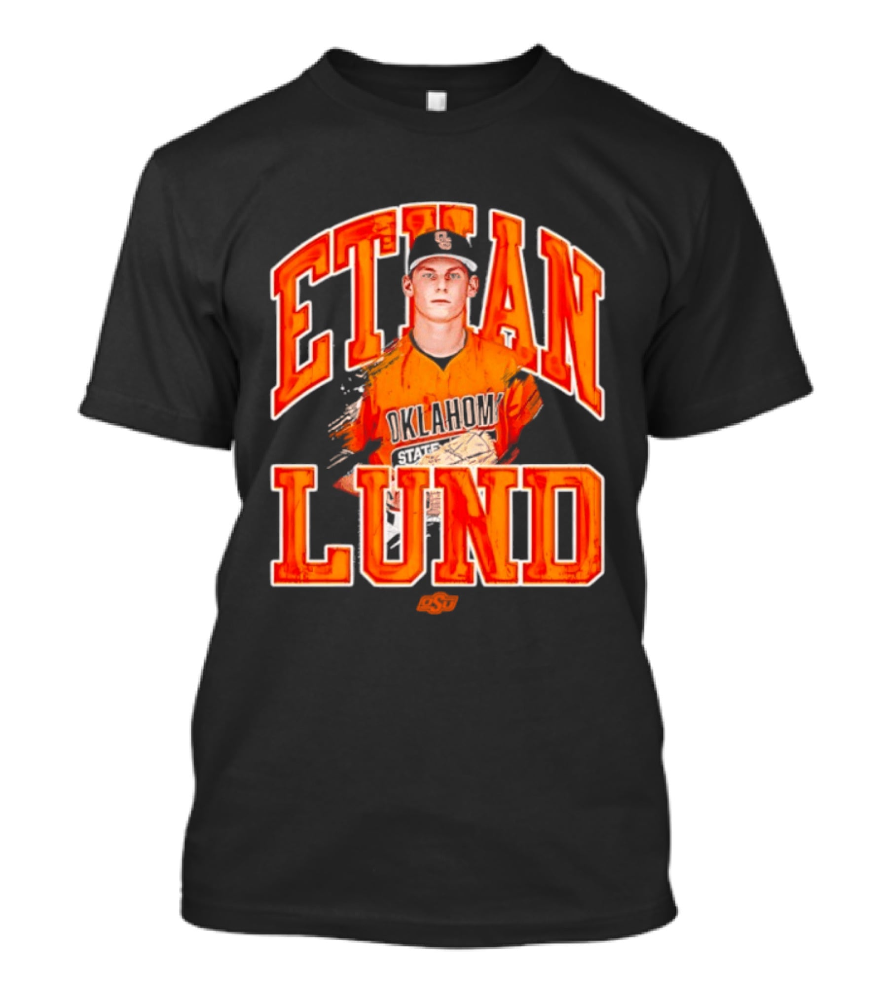 Ethan Lund Oklahoma State Cowboys Baseball T-Shirt