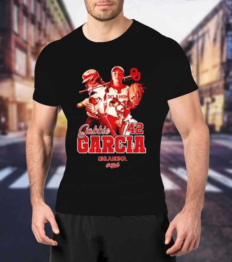 Gabbie Garcia Oklahoma Sooners Softball 42 Player Collage T-Shirt