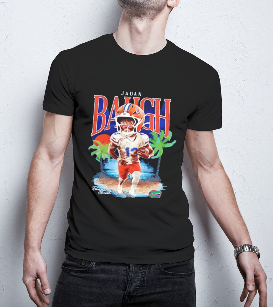 Jadan Baugh Florida Gators NCAA Football Player Beach Palms T-Shirt