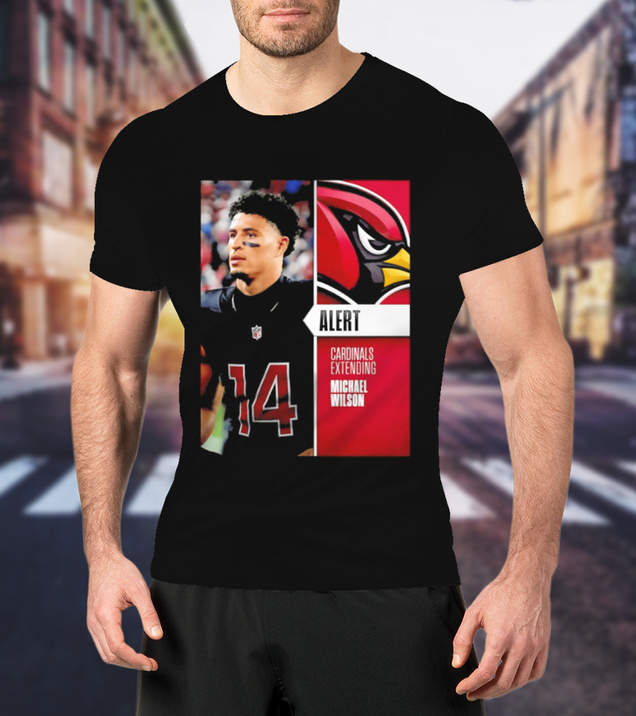 Alert Cardinals Extending Michael Wilson Arizona 14 T-Shirt