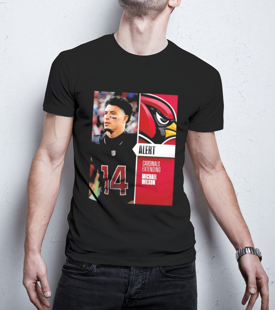 Alert Cardinals Extending Michael Wilson Arizona 14 T-Shirt
