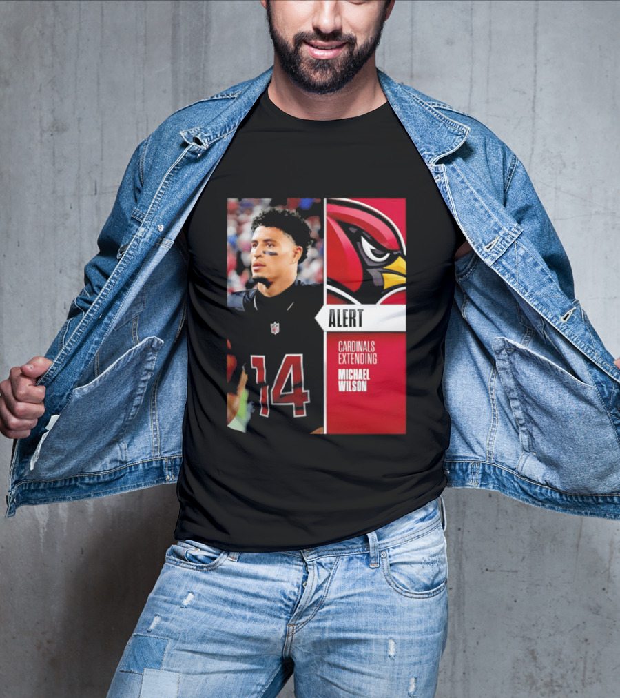 Alert Cardinals Extending Michael Wilson Arizona 14 T-Shirt