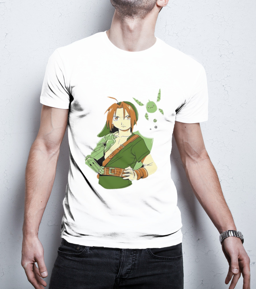 Edward Elric Crossover With Link Costume From Fullmetal Alchemist T-Shirt