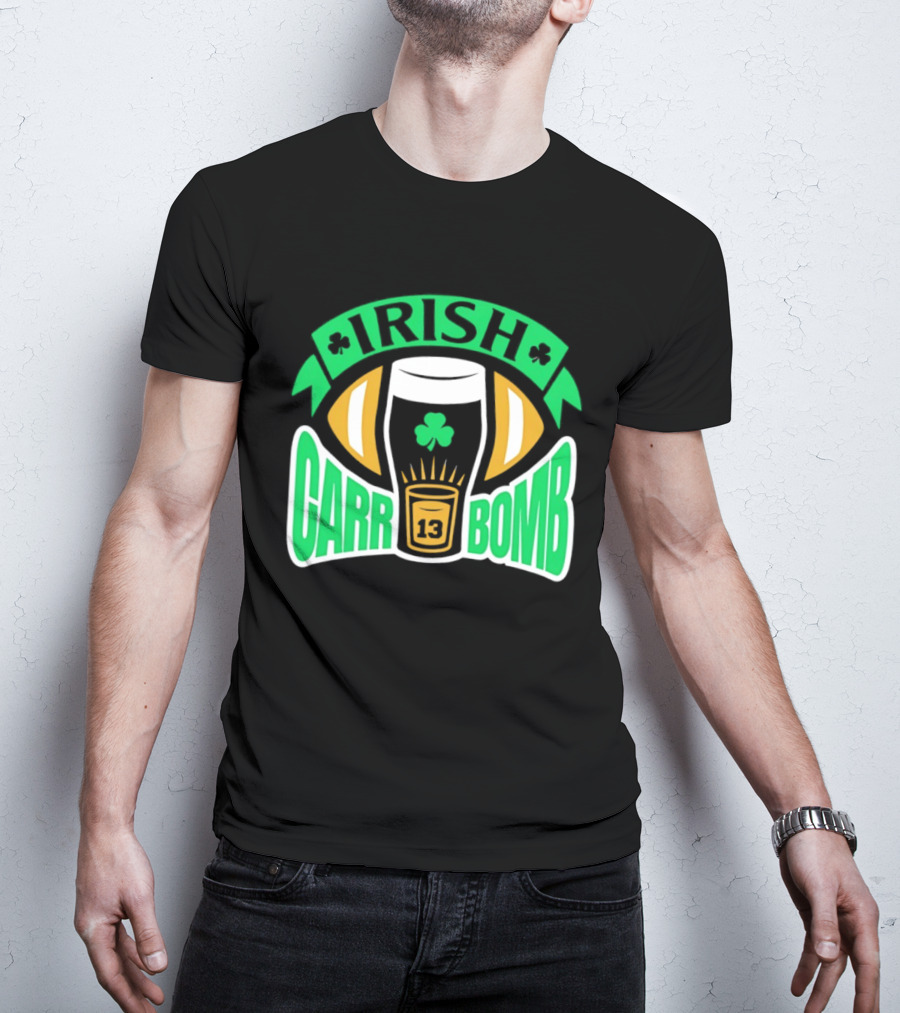 Notre Dame Fighting Irish Carr Bomb 13 Beer Pint T-Shirt