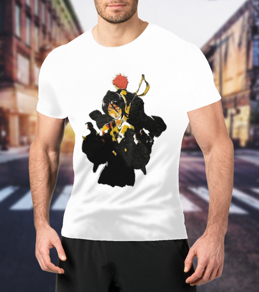 Rukia Kuchiki And Ichigo Kurosaki Spirit Battle Bleach Anime Fan Favorite Characters T-Shirt