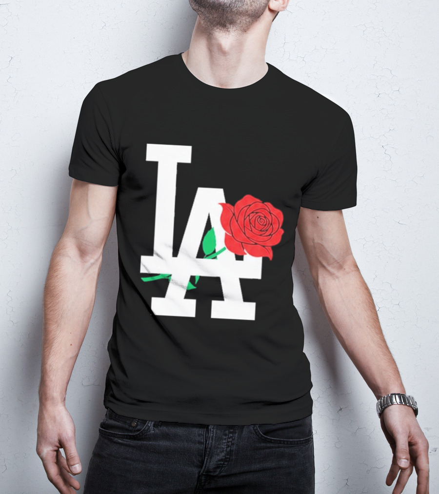 2026 Dodgers Date Night LA Rose T-Shirt