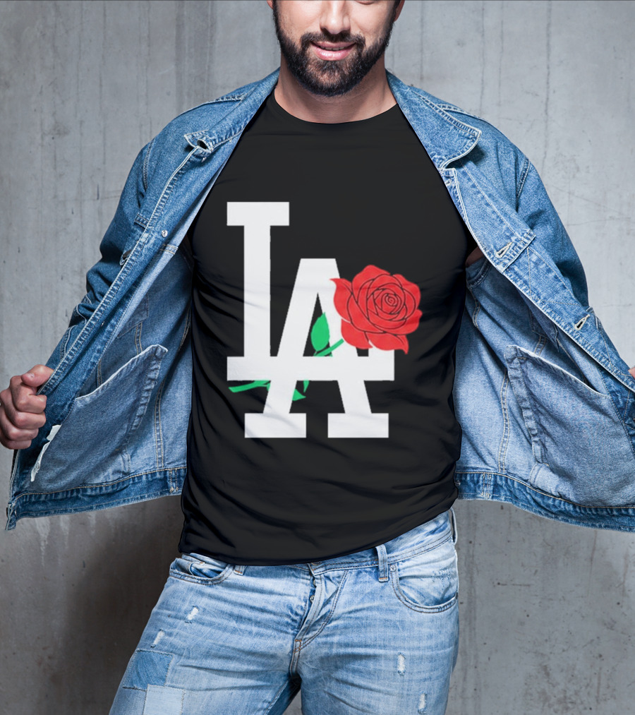 2026 Dodgers Date Night LA Rose T-Shirt