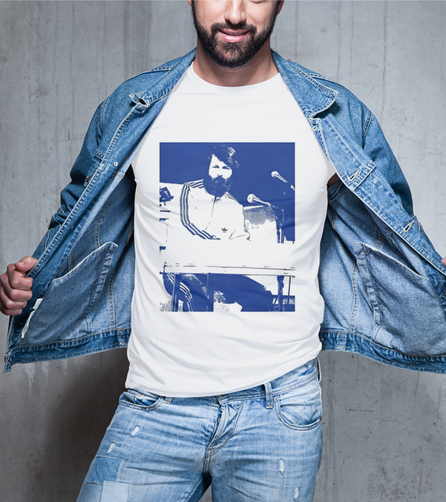 Brian Wilson Piano Microphone Live Performance T-Shirt