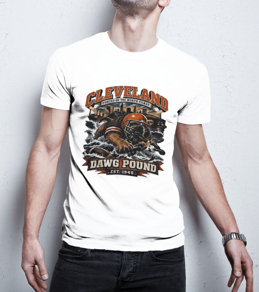 Cleveland Dawg Pound Forged On The North Coast Est 1946 T-Shirt