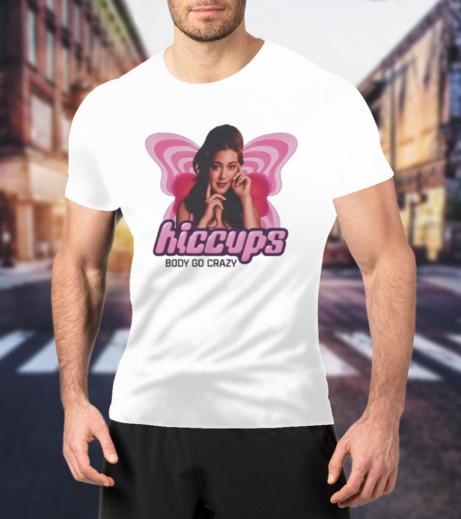Hiccups Body Go Crazy Pink Butterfly Wings T-Shirt