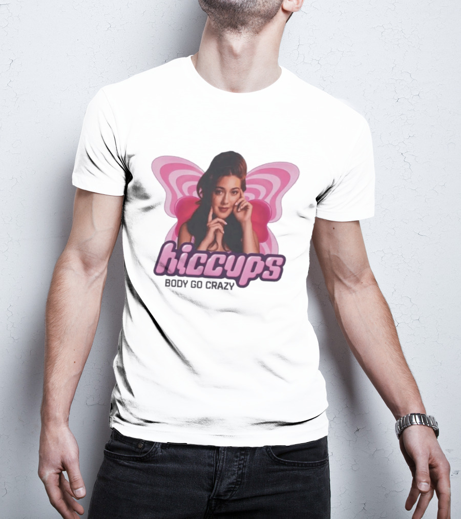 Hiccups Body Go Crazy Pink Butterfly Wings T-Shirt
