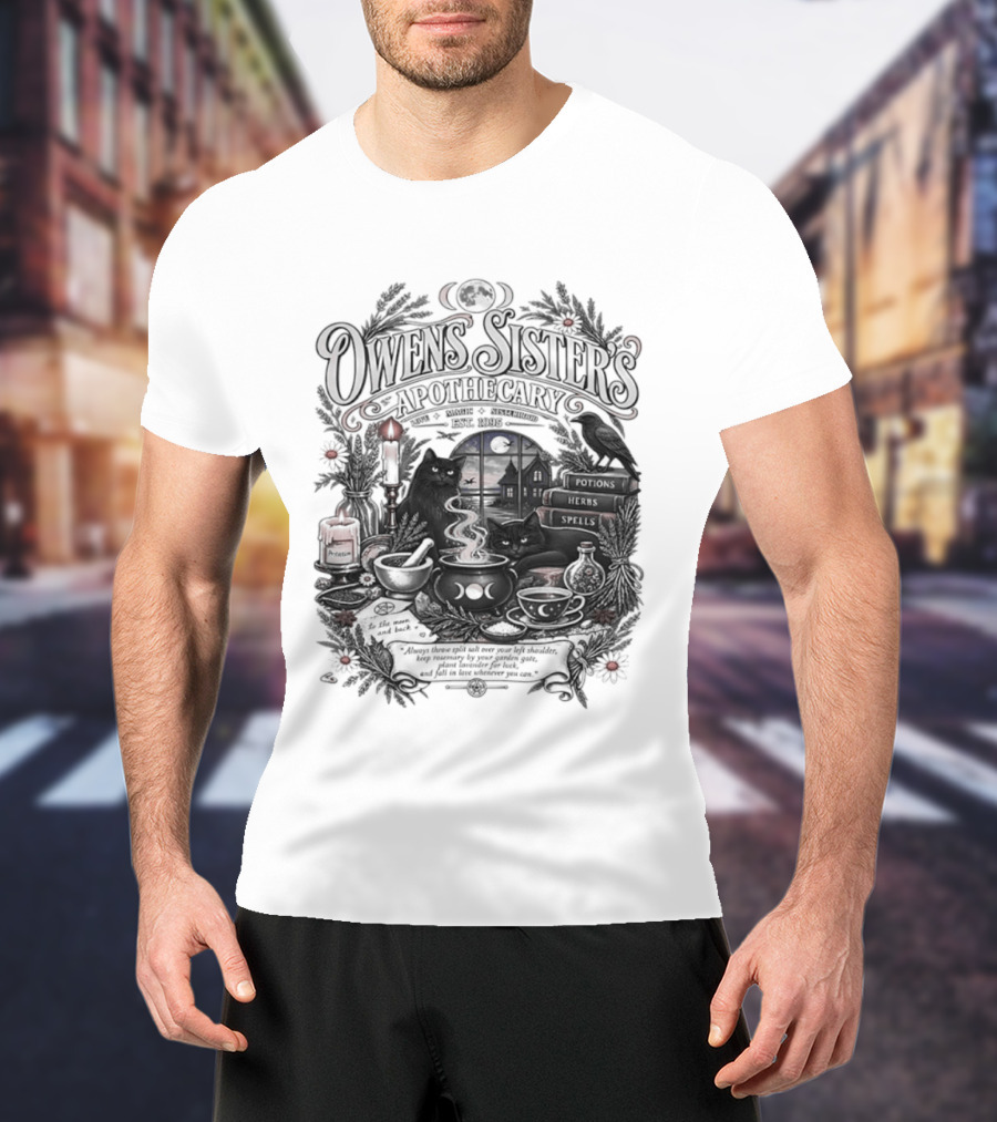 Owens Sister's Apothecary Est 1995 Candles And Herbs T-Shirt