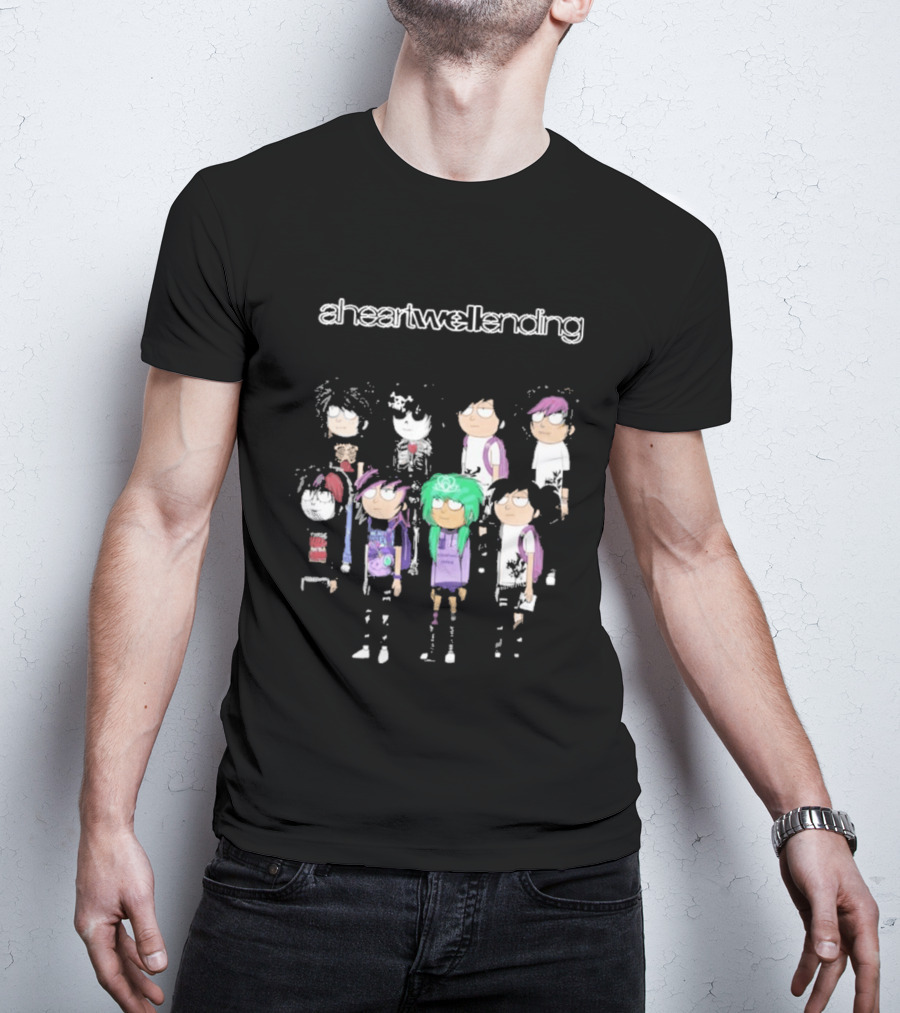Aheartwellending Heartwell Homies Cartoon Characters T-Shirt