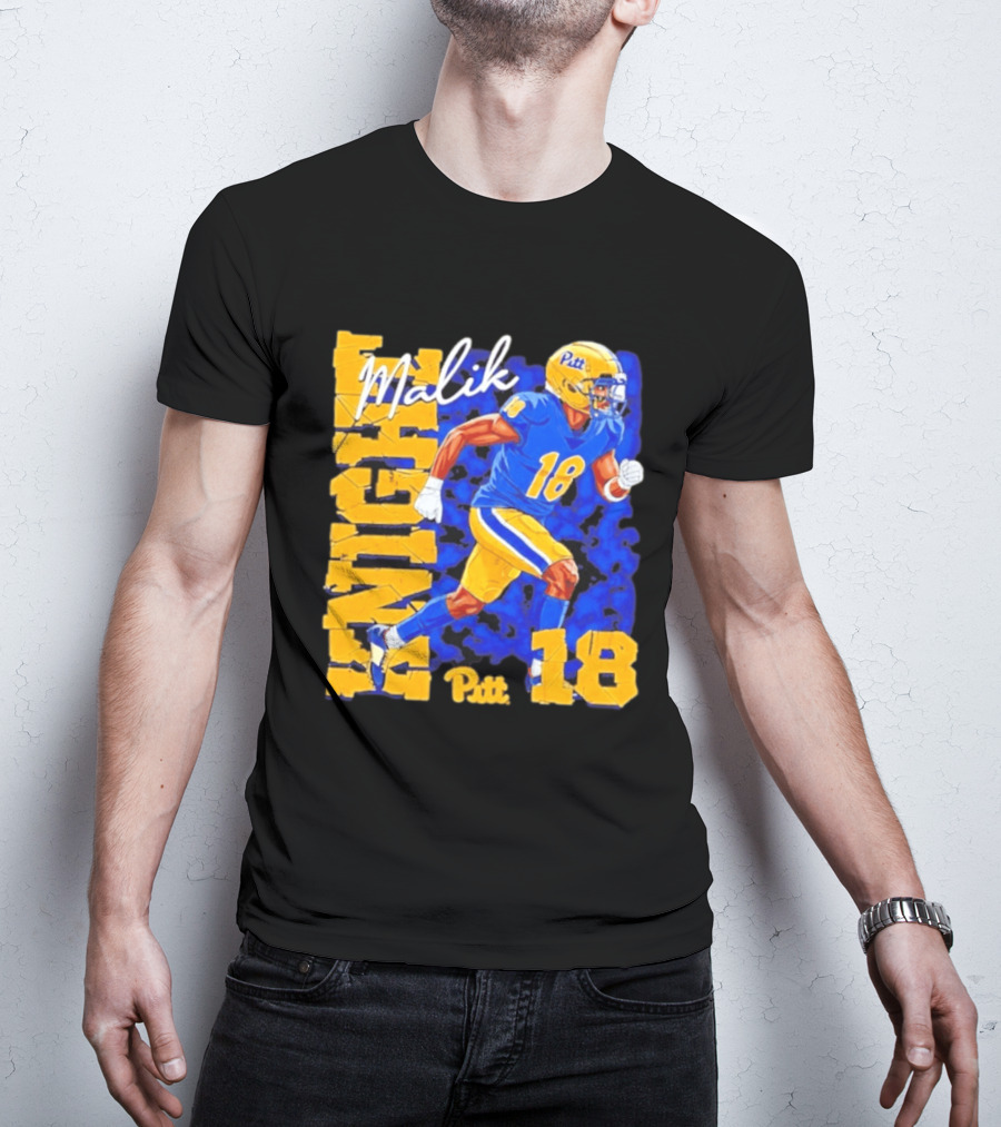 Malik Knight 18 Pitt Panthers Football Player T-Shirt