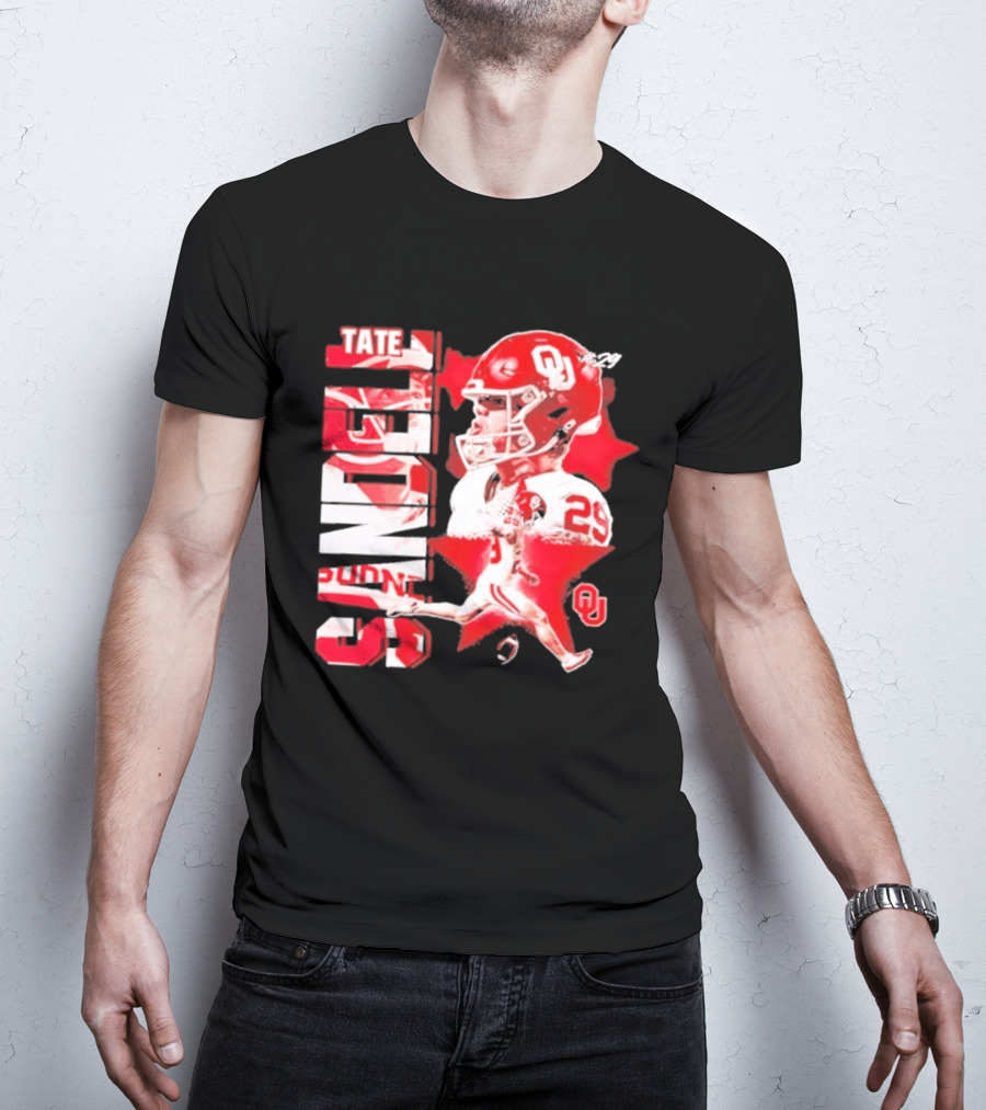 Tate Sandell 29 Oklahoma Sooners Football OU T-Shirt