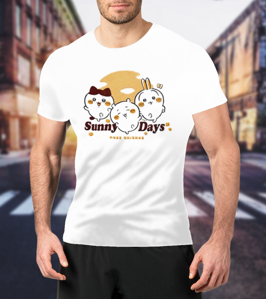 Sunny Days Pose Shichae Cartoon Characters Trio T-Shirt
