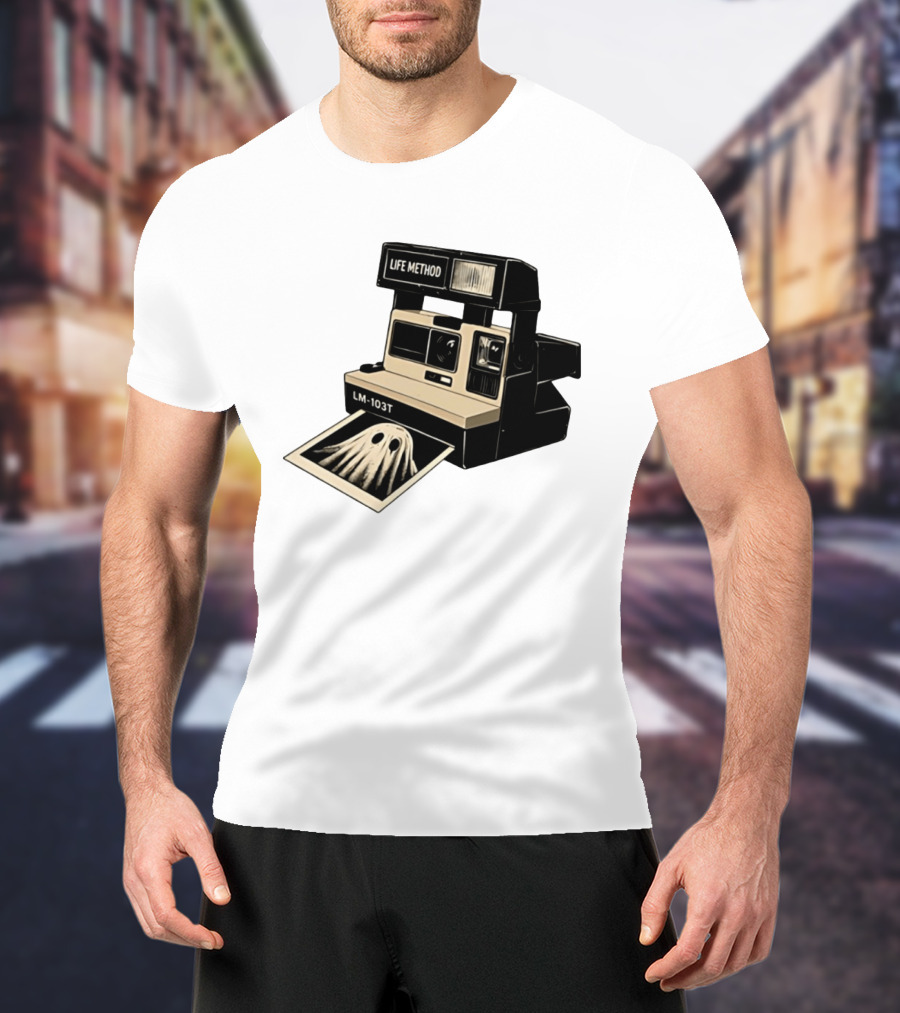 Life Method LM103T Ghost Polaroid Camera Instant Photography Film T-Shirt