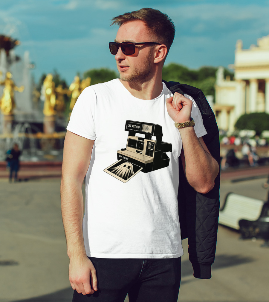 Life Method LM103T Ghost Polaroid Camera Instant Photography Film T-Shirt