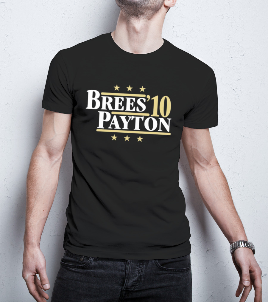 Brees Payton 10 New Orleans Saints Football Stars T-Shirt