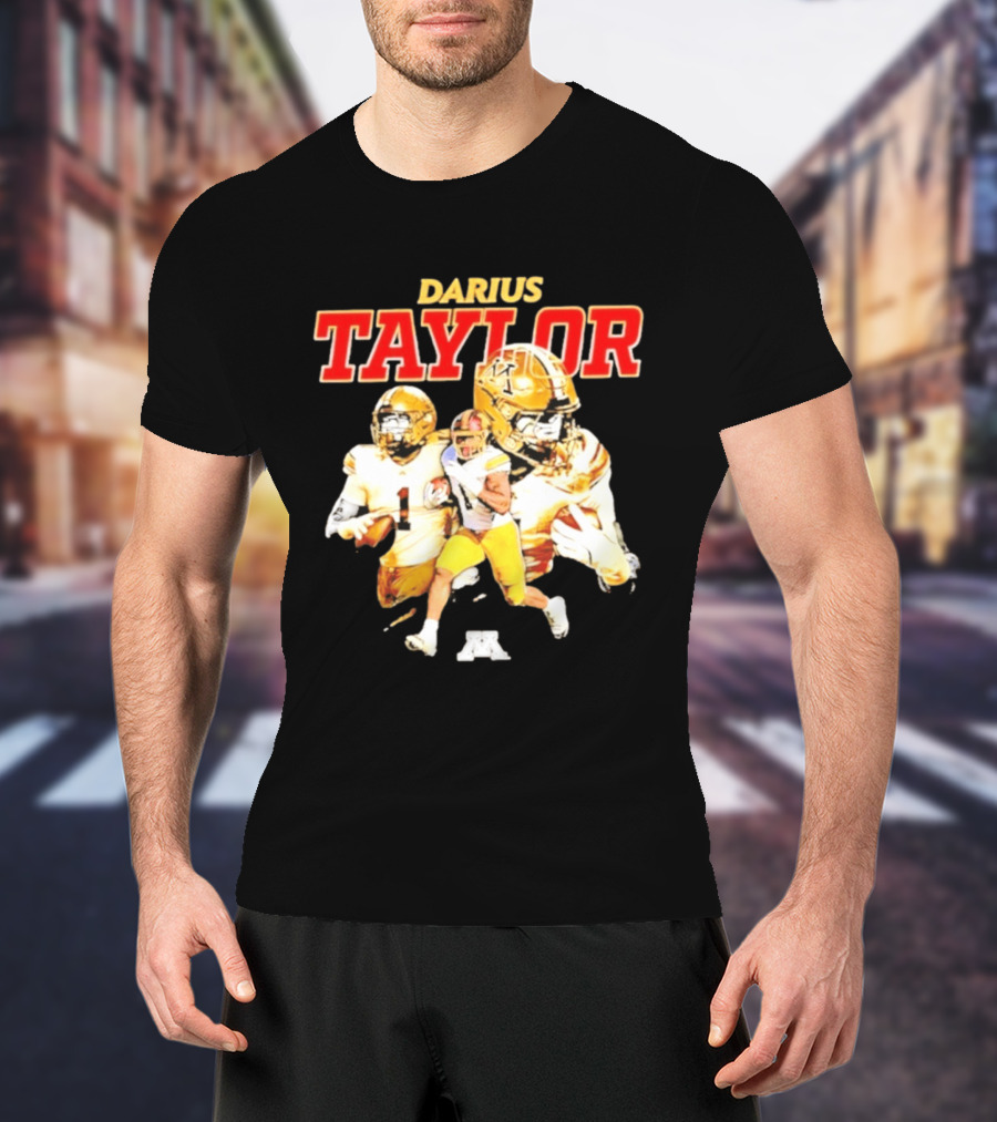 Darius Taylor Minnesota Golden Gophers Football Collage T-Shirt