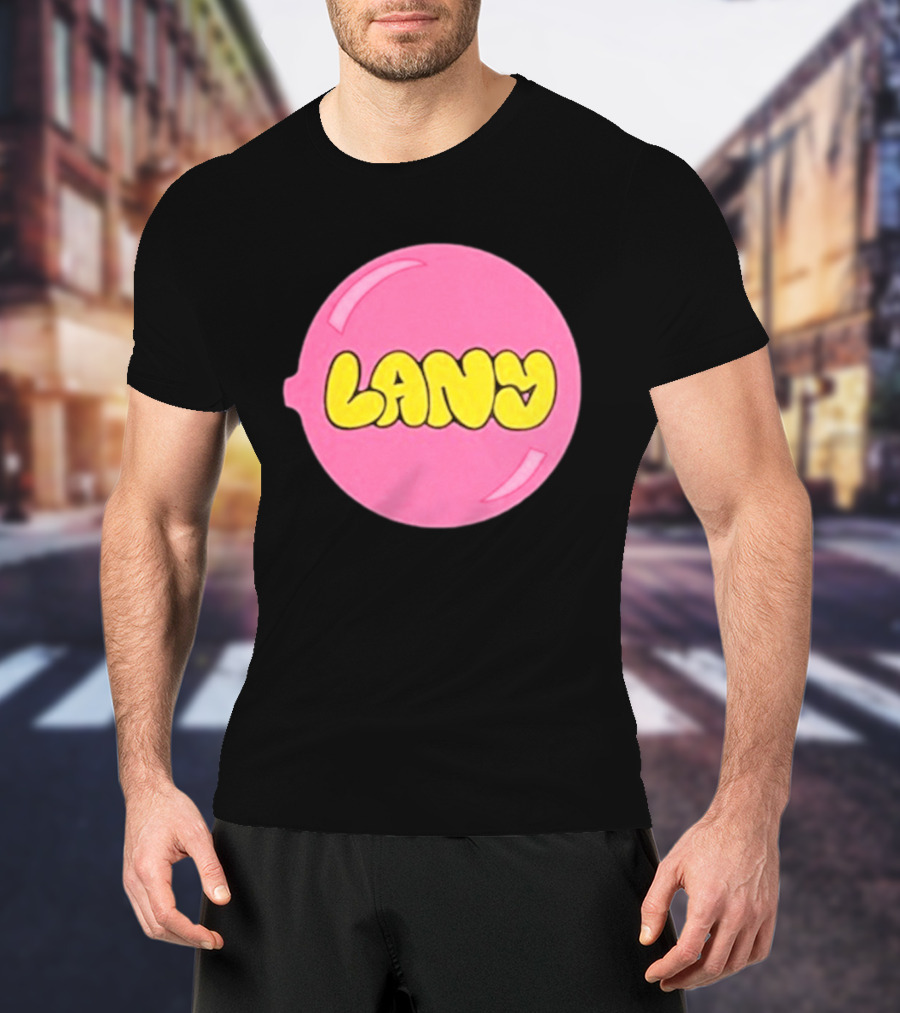 LANY Stuck On You Pink Yellow Bubble T-Shirt